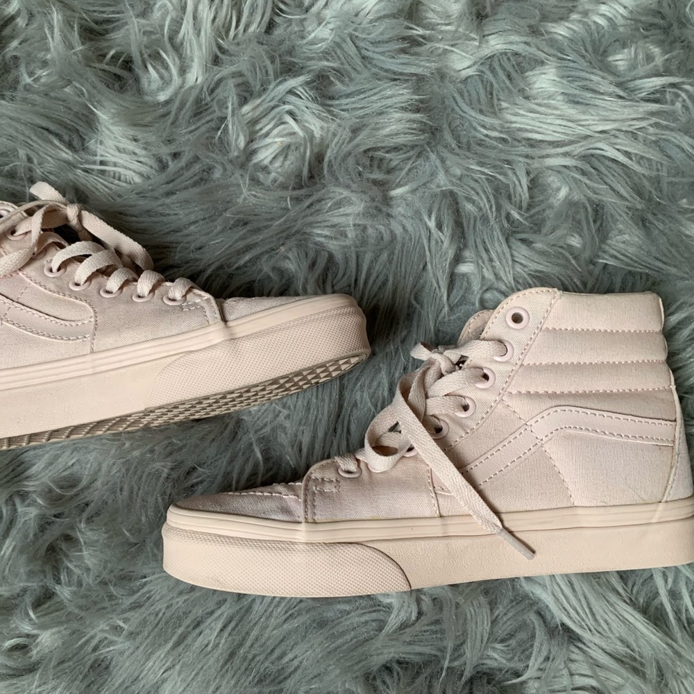 Peach Blush High Top Vans